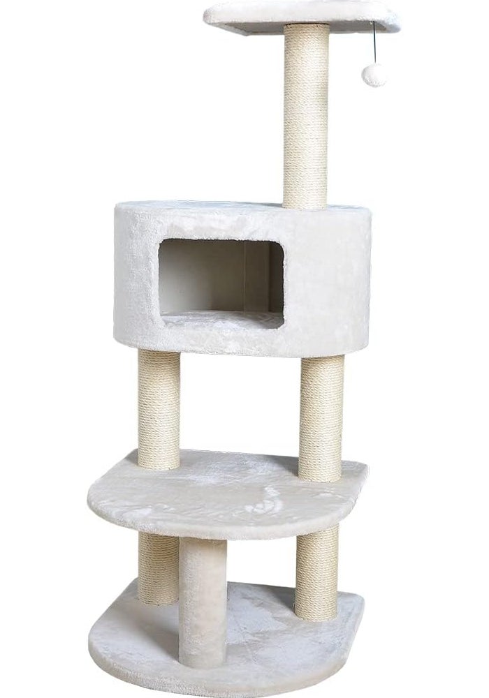 Ebi Salisbury Scratching Post for Cats 58X58X140cm - Cream