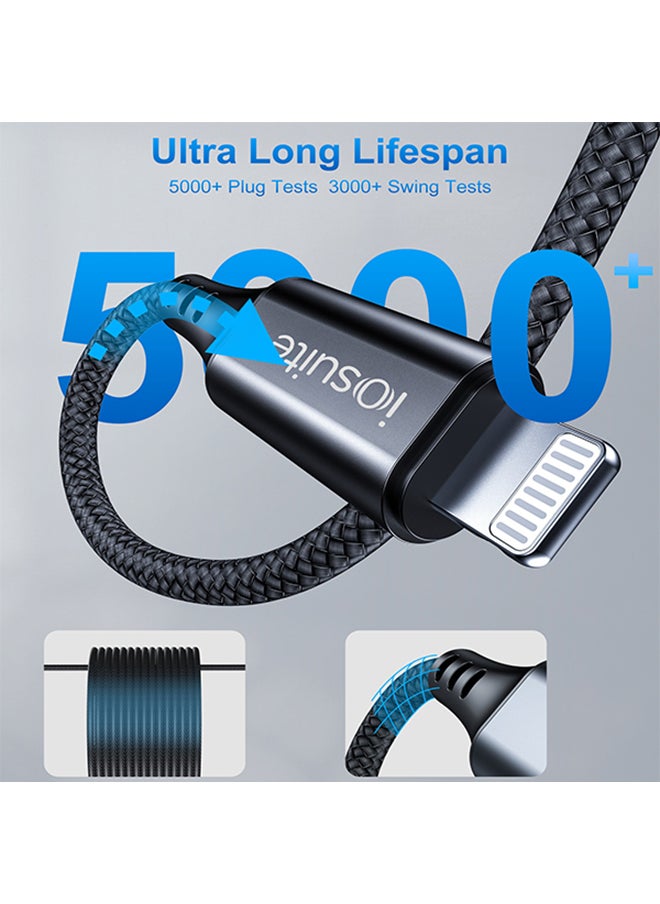 iOsuite Lightning to 3.5mm Audio Cable Adapter Black 1M  - Image 4