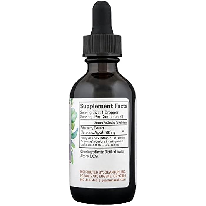 QUANTUM HEALTH Elderberry Extract, 2 FZ - Image 2