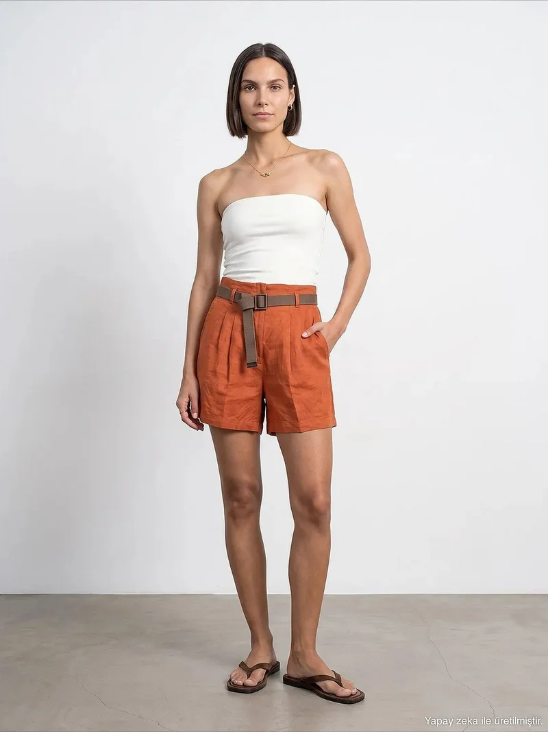 ديلفين DILVIN Linen Shorts