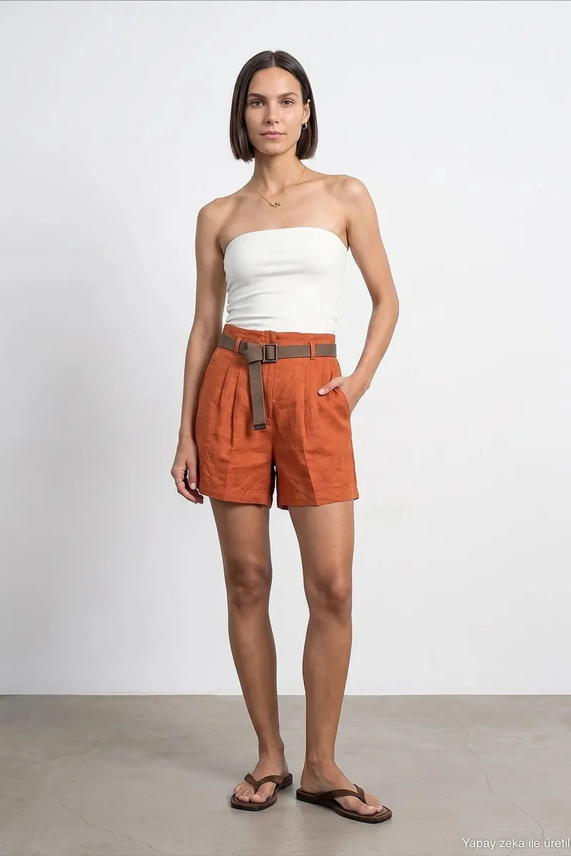 ديلفين DILVIN Linen Shorts