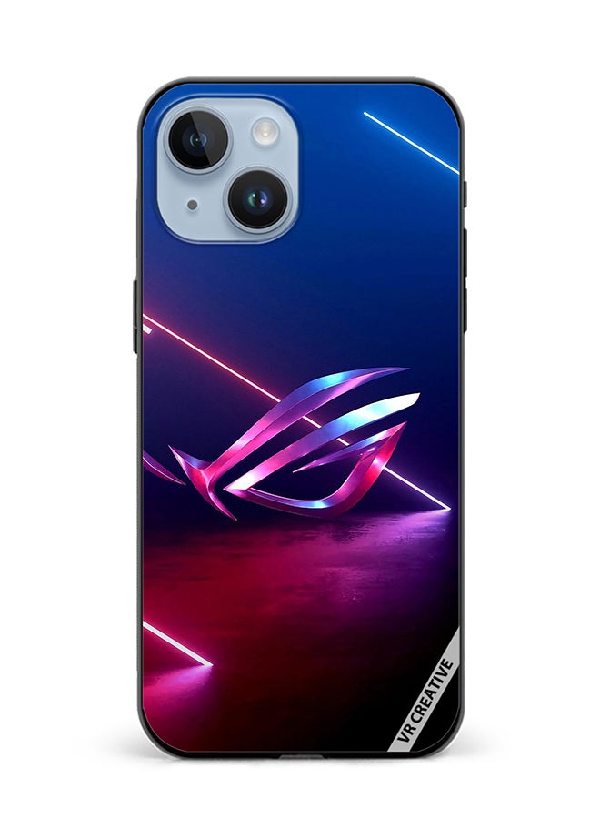 VR CREATIVE Protective Case Cover For Apple iPhone 15 Plus Republic Of Gamers Logo Design Multicolour - Image 1