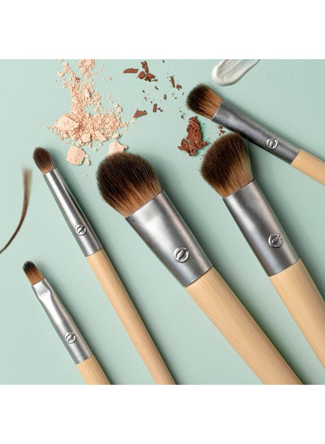 Ecotools Daily Defined Eye Brush Kit Makeup Brushes For Liquid Powder & Cream Eyeshadow & Eyeliner Application Ecofriendly Eye Brushes Synthetic Hair Cruelty Free 5 Piece Set - Image 5