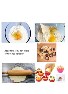 Excefore Kids Cooking and Baking Set, Real Baking Kit Kids Kitchen Toys, Chef Hat Apron Mitt Kitchen Accessories, Suitable for Little Kids Gift  - Image 5