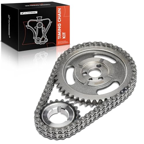 A-Premium Engine Timing Chain Kit W/Sprocket [fits OHV, 6/8Cyl] Compatible with Chevy & GMC Vehicles fits for Camaro, Malibu, Nova, C/K/G Class, Jimmy, Blazer, P30, Sprint, Replace# 3735412, 3735413 - Image 1