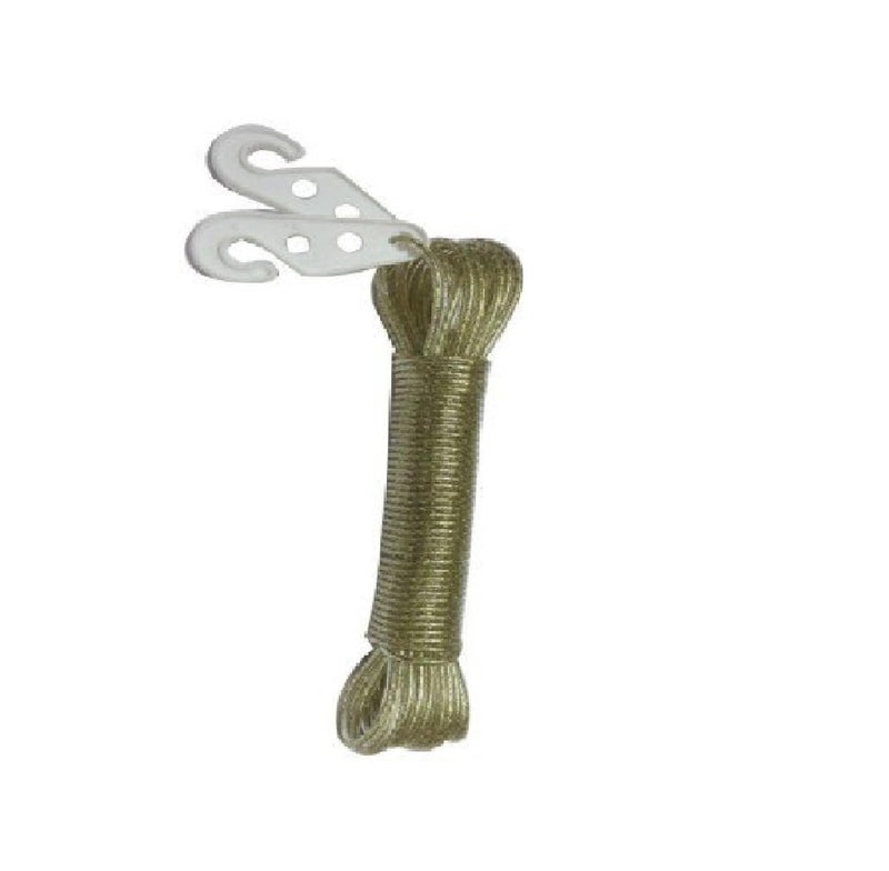 Winberg clothline Laundry Rope and Clip Random Colour Lines (PVC+Steel, 20 Meter) - Image 1