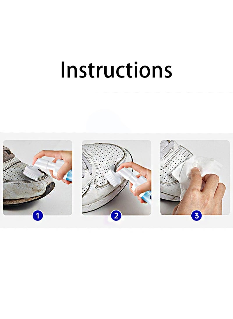 Aikanbo Foam Cleaner Shoe Cleaner，200ml Shoe Cleaning Foam, Waterless Foam Sneaker Cleaning, Suitable For White Shoe Cleaner, Boots, Canvas, PU, Fabric And Other Environmentally Friendly Sneaker Cleaning  - Image 4