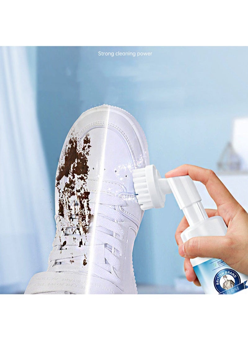 Aikanbo Foam Cleaner Shoe Cleaner，200ml Shoe Cleaning Foam, Waterless Foam Sneaker Cleaning, Suitable For White Shoe Cleaner, Boots, Canvas, PU, Fabric And Other Environmentally Friendly Sneaker Cleaning  - Image 5