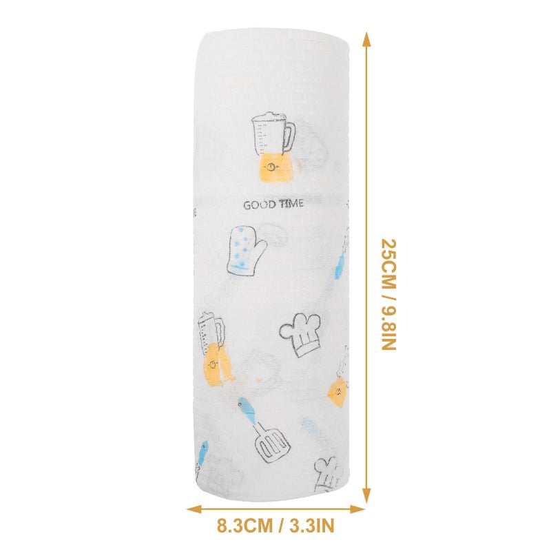 Quick Drying Washable Kitchen Dish Towels 2pcs Set Non Woven Absorbent Cloths Random Style - Image 3