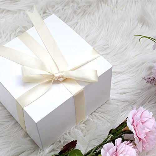 GEFTOL Gift Box 10 Pack 6 x 6 x 4 inches Fold Box Paper Gift Box Bridesmaids Proposal Box for Bridal Birthday Party Christmas（White） - Image 4