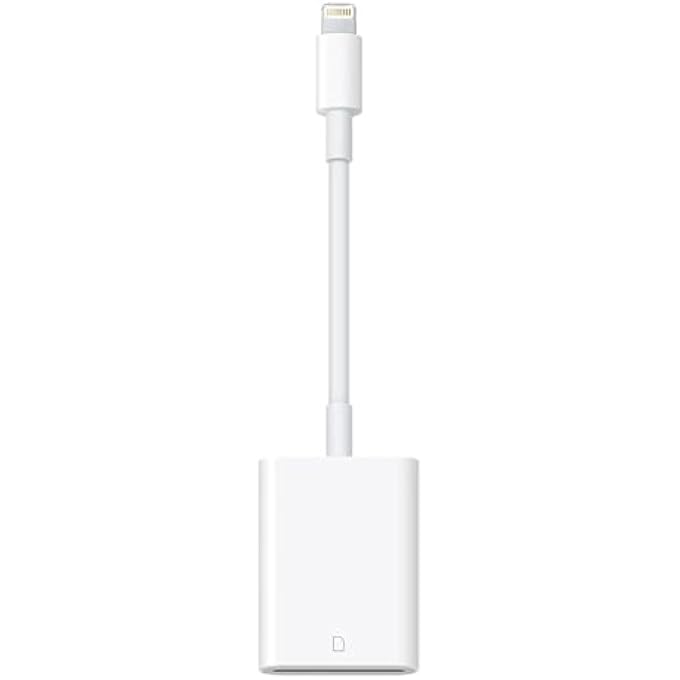 rayihni قارئ بطاقة SD معتمد من APPLE MFI لتحويل Lightning إلى بطاقة SD لجهاز iPhone و iPad وكاميرا الألعاب والمشاهدات وكاميرا الذاكرة ، توصيل وتشغيل - Image 1