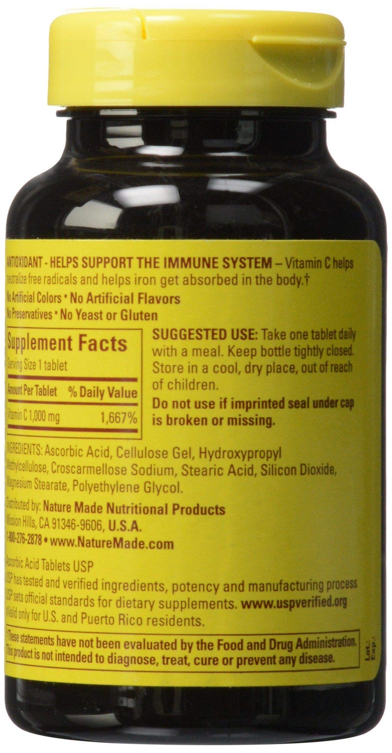 Nature Made Vitamin C 1000 mg Tablets 100 Ct - Image 4