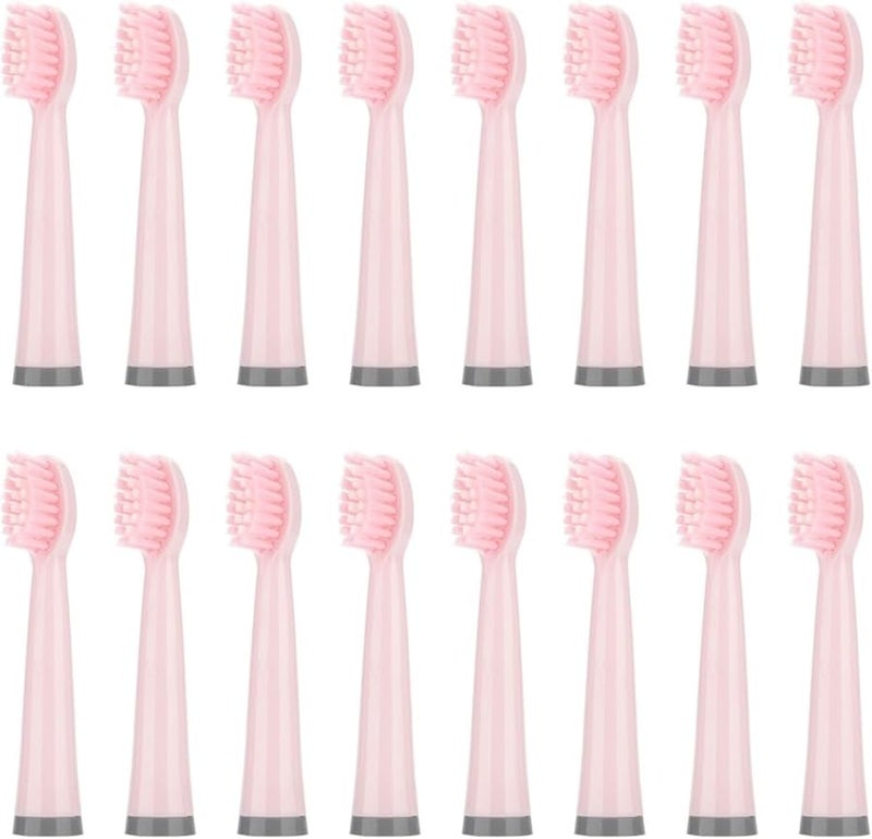 16pcs Pink Replacement Heads Compatible for A11 Electric Toothbrush