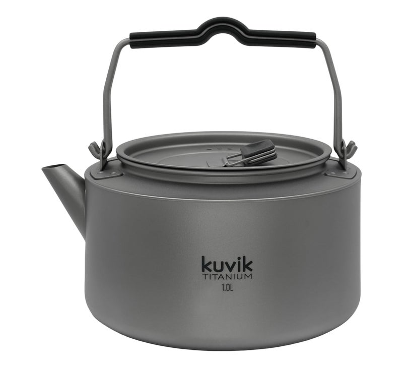 Kuvik Titanium Kettle 10L 338 oz Ultralight and Compact Kettle for Backpacking Camping and Home - Image 2
