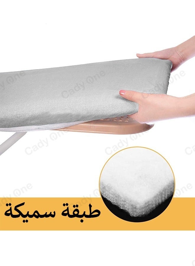 Ironing board cover with heavy duty silicone liner measuring 135 x 45 cm - Image 5