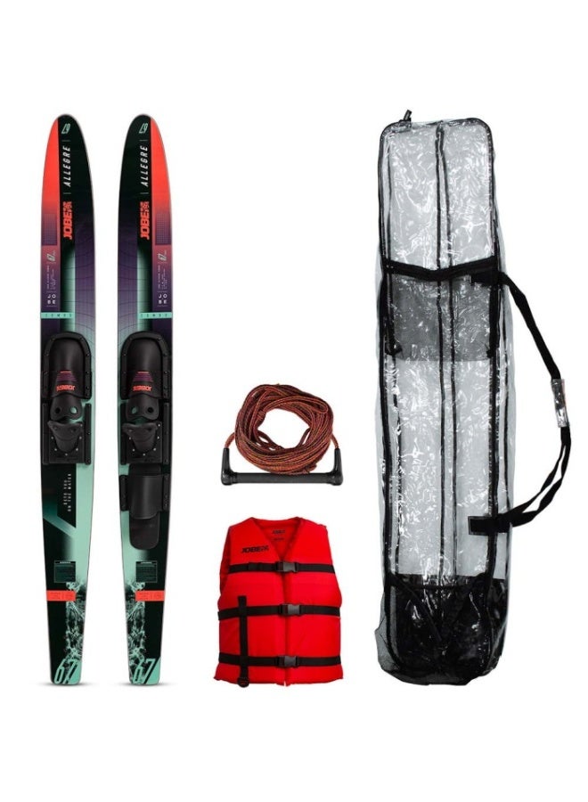 Jobe ALLEGRE 67" COMBO SKIS RED PACKAGE - Image 1