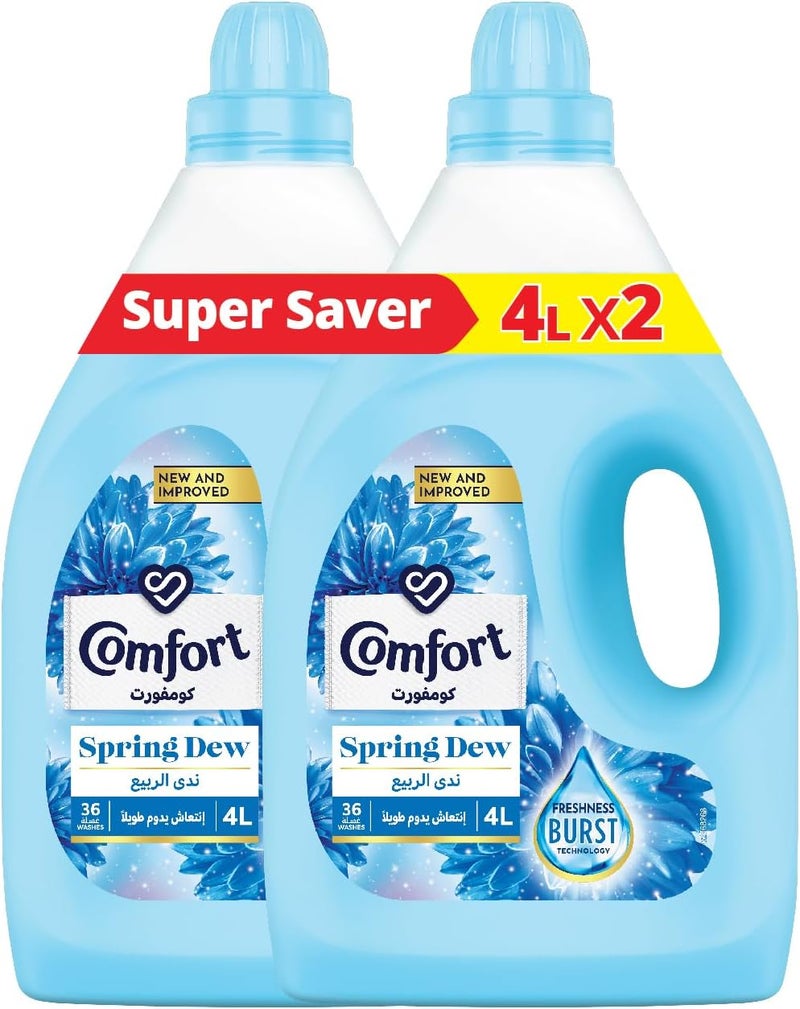 Comfort Fabric Softener Spring Dew 4L x 2 - Image 1