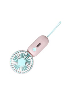 Thoraya Handheld Fan USB Rechargeable Silent Operation Portable Small Personal Fan Pocket Fan for Office School Pink  - Image 2