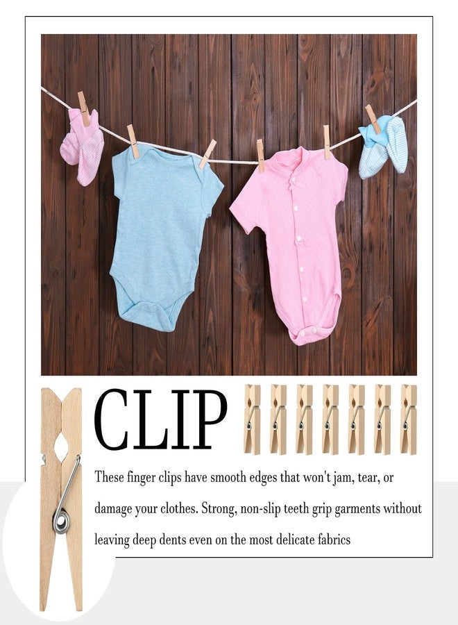 Woanger 61 Pieces Don't Say Baby Sign 5 x 7 Inch Baby Shower Games and 60 Mini Clothespins Shower Games for Guests Prizes with Pins for Gender Reveal Favors Party Decorations(Greenery Style) - Image 5