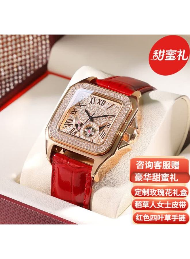 ROSDN Laostone Birthday 3.8 Day Gift Women's Mechanical Luxury Diamond-studded Starry Sky Watch Top 10 Brand Ladies - Image 1
