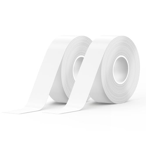 SUPVAN Label Maker Tape SUPVAN E10 Adapted Label Print Paper Refill Size 2 Packs Continous 0.59inx19.68ft Thermal Laminated Waterproof Self-Adhesive Multipurpose Labeling Tape Replacement - Image 1