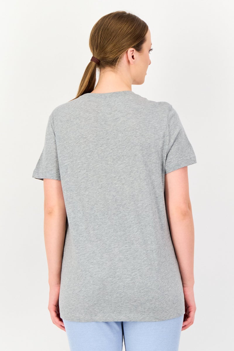 Nike Women Sportswear Fit Short Sleeve Training T-shirt,Grey - Image 4