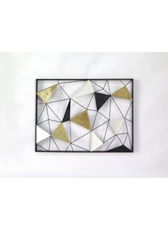 Decorhills Abstract Metal Wall Art | Modern Metal Wall Sculpture | 3D Geometric Wall Hanging | Handmade Metal Art for Living Room, Office & Home Decor | Elegant & Durable Metal Wall Decoration 