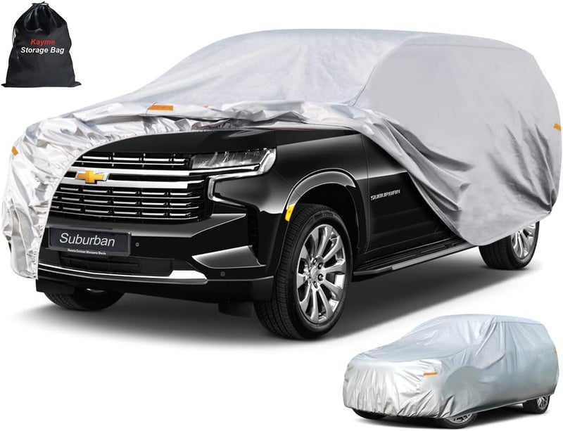Kayme 6 Layers SUV Car Cover for Chevrolet Suburban (1973-2025) - Waterproof All Weather Protection - Image 1