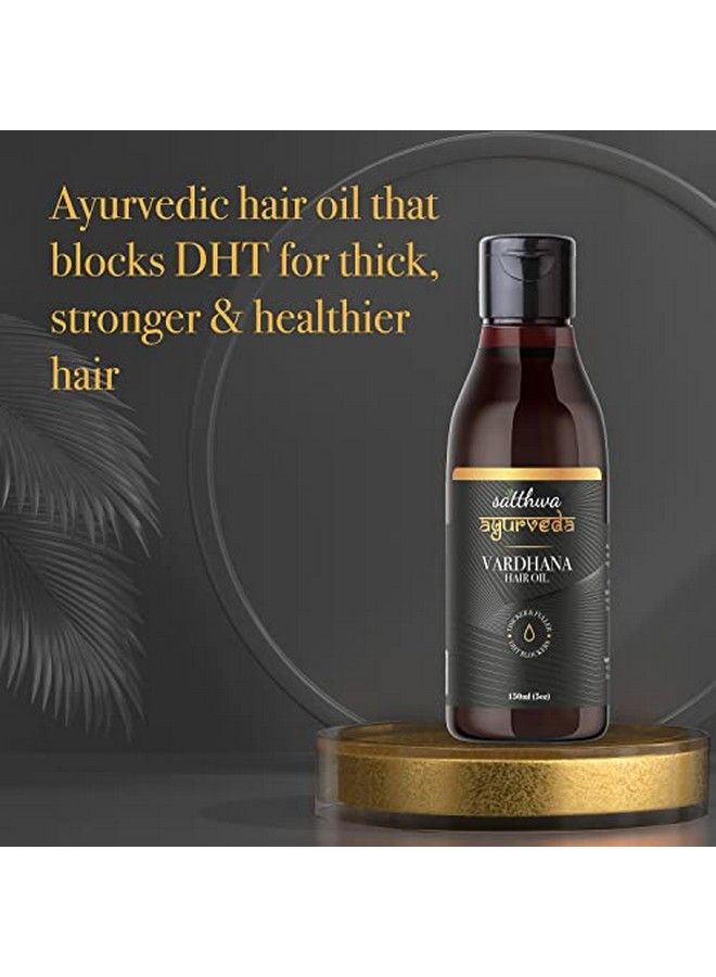 Satthwa Vardhana Hair Oil | With Pumpkin Seed Oil & Saw Palmetto As Natural Dht Blockers | Helps Control Hair Fall And Strong Hair | Paraben Free | No Side Effects For Men & Women 150Ml - Image 4