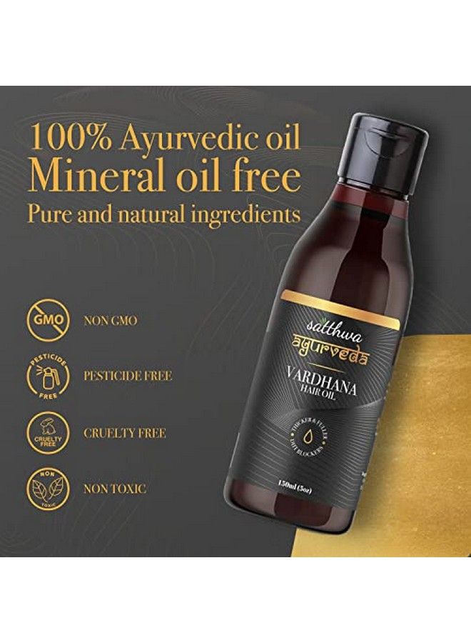 Satthwa Vardhana Hair Oil | With Pumpkin Seed Oil & Saw Palmetto As Natural Dht Blockers | Helps Control Hair Fall And Strong Hair | Paraben Free | No Side Effects For Men & Women 150Ml - Image 5