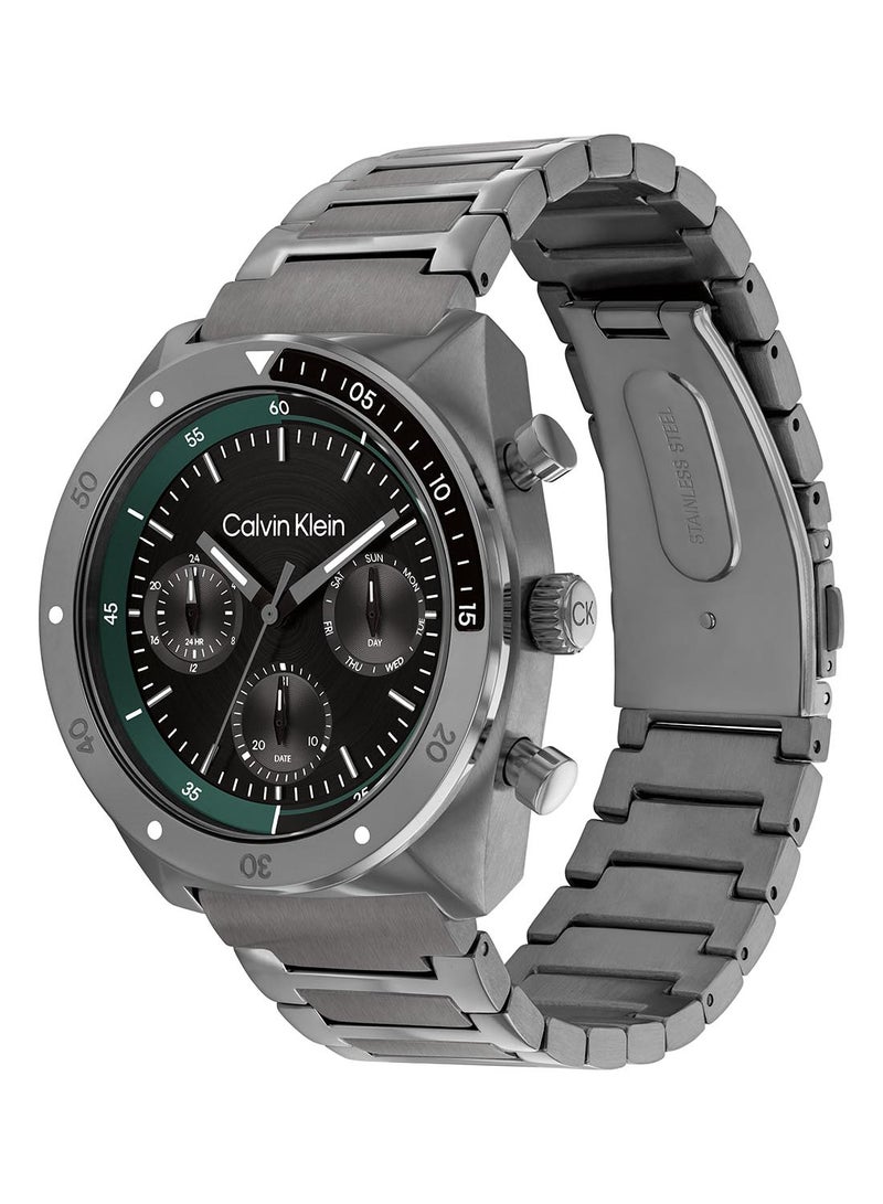 CALVIN KLEIN TONNEAU ANALOG MEN'S BLACK CASE WATCH - 25200466 - Image 1