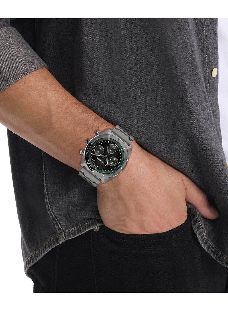 CALVIN KLEIN TONNEAU ANALOG MEN'S BLACK CASE WATCH - 25200466 - Image 4