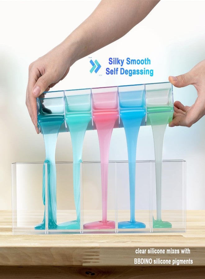 BBDINO Silicone Mold Making Kit, Liquid Silicone for Molds Making 30A Clear, High Strength Silicon Rubber 38.8 Oz, 1:1 by Volume Ideal for Mold Casting of Resin/Jewelry/Candle/Concrete/Plaster - Image 3