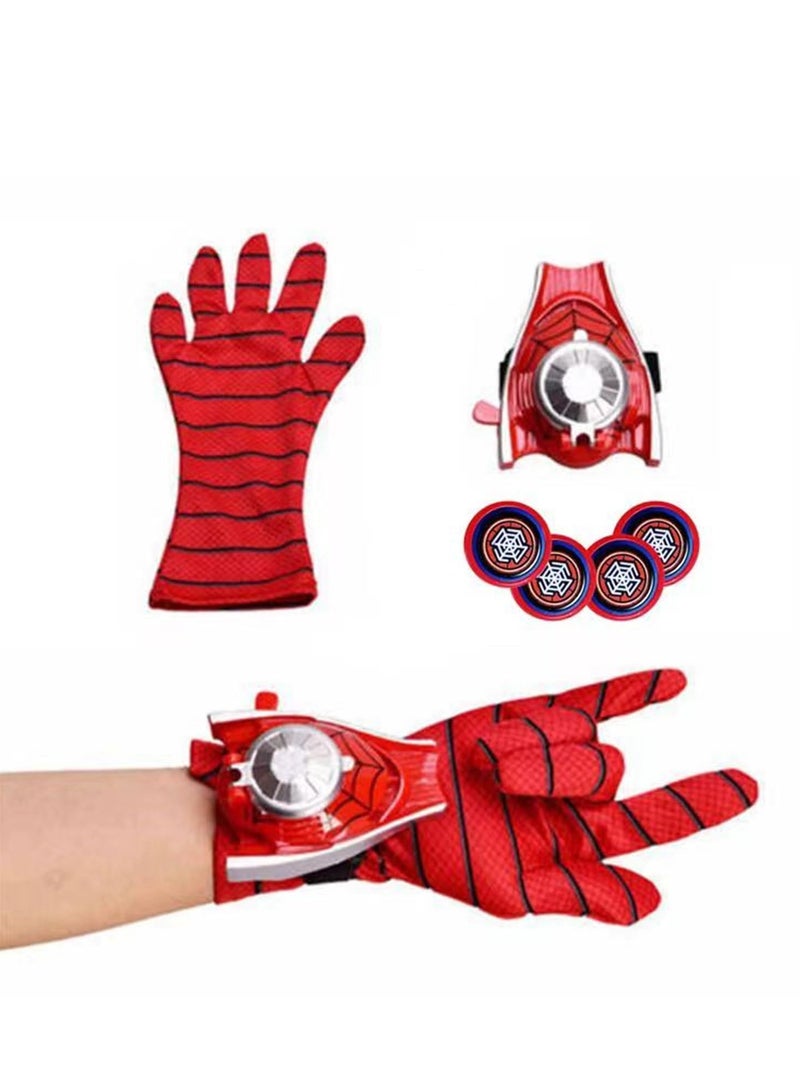 Launcher Wrist Toy Set for Kids, Super Hero Role-Play Toy, Children's Magic Gloves with Wrist Ejection Launcher Toy, Birthday Gift for Kids (Red) - Image 4