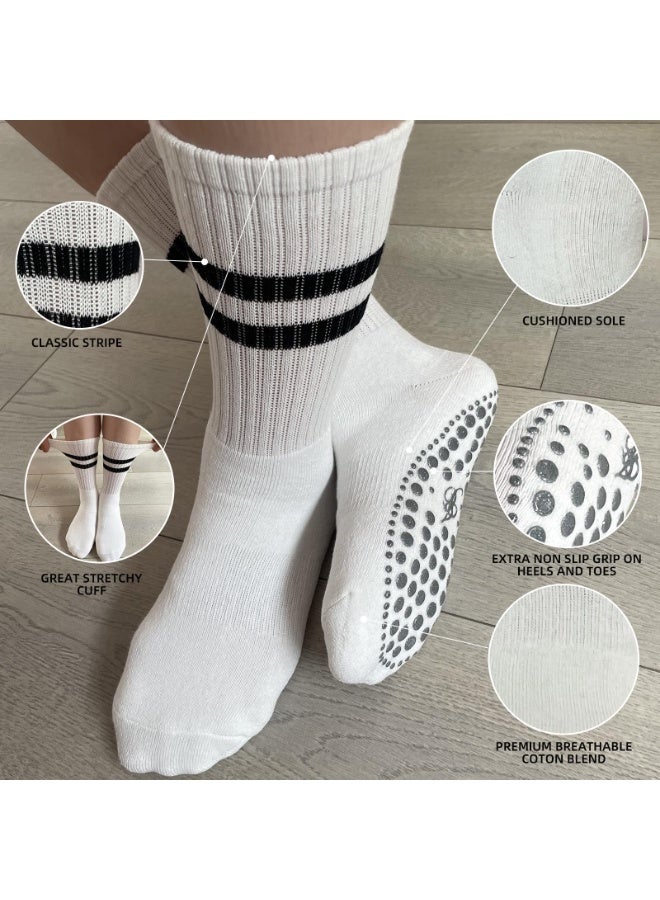 2 Pairs Yoga Socks with Grips for Women, Non Slip Grip Socks for Yoga - Image 5