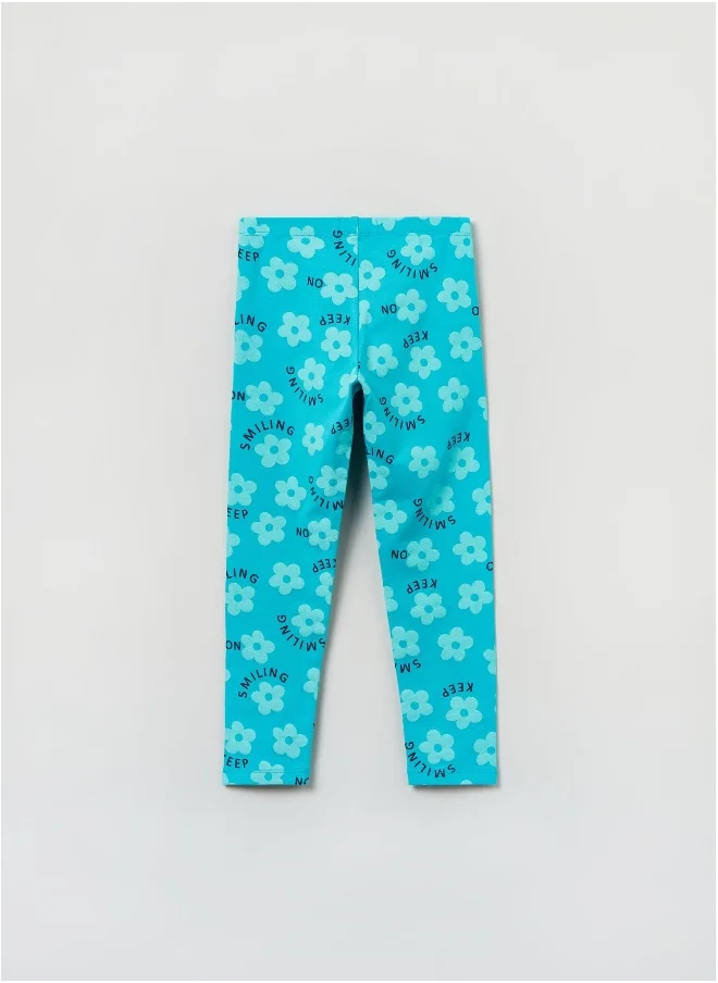 او في اس OVS Girls Printed Leggings