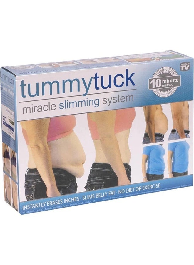 tummytuck Tummy Tuck Miracle Slimming System Abdominal Belt Set with Cream and Measuring Tape - Image 1