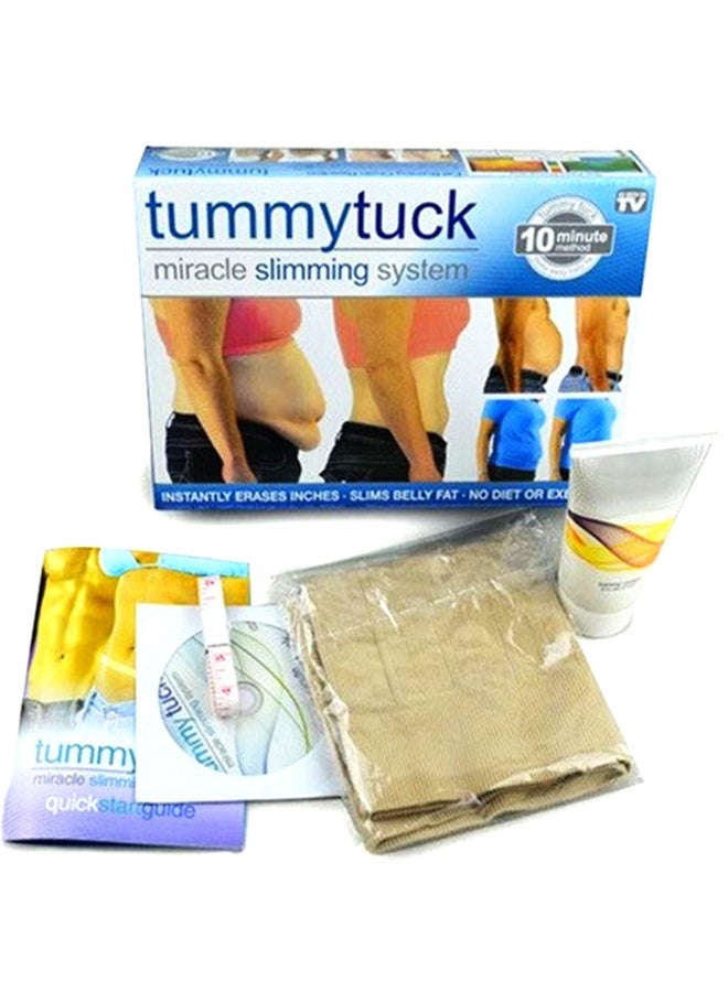 tummytuck Tummy Tuck Miracle Slimming System Abdominal Belt Set with Cream and Measuring Tape - Image 2