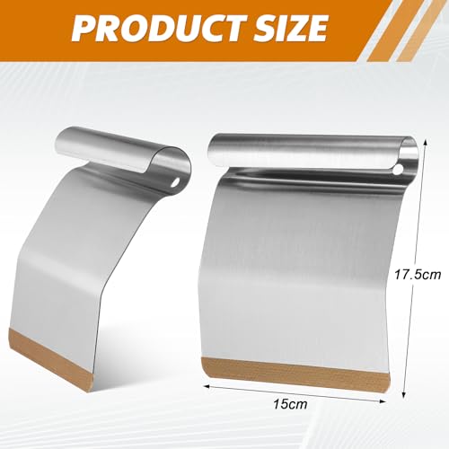 Lanties 2 Pcs Window Tint Kit Film Loading Tool Stainless Steel Speed Loader for Top and Bottom Gap Gasket Wrap Installation Window Tint Glass Protection Film Tinting Tool - Image 3