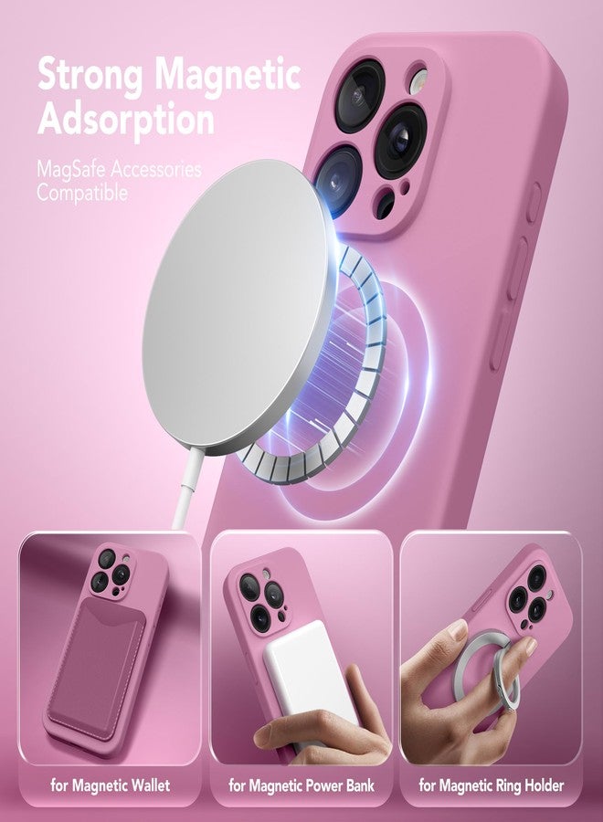 SuydanBox Magnetic for iPhone 13 Pro Case, Compatible with MagSafe, [Full Camera Protection][Screen Protector] Silicone Shockproof Protective Phone Case for iPhone 13 Pro 6.1", Blackcurrant - Image 2