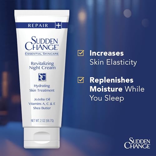 Sudden Change Revitalizing Night Cream Face Lotion For Deep Wrinkles Clinically Proven Recommended By Professionals Collagen Elastin BoReduce Fine Lines Wrinkles In 2 Weeks 2 Oz - Image 5