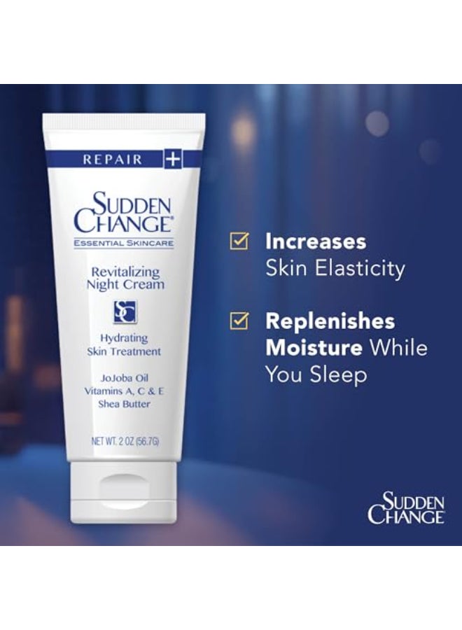 Sudden Change Revitalizing Night Cream Face Lotion For Deep Wrinkles Clinically Proven Recommended By Professionals Collagen Elastin BoReduce Fine Lines Wrinkles In 2 Weeks 2 Oz - Image 4