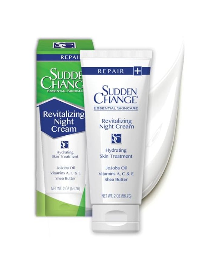 Sudden Change Revitalizing Night Cream Face Lotion For Deep Wrinkles Clinically Proven Recommended By Professionals Collagen Elastin BoReduce Fine Lines Wrinkles In 2 Weeks 2 Oz - Image 1