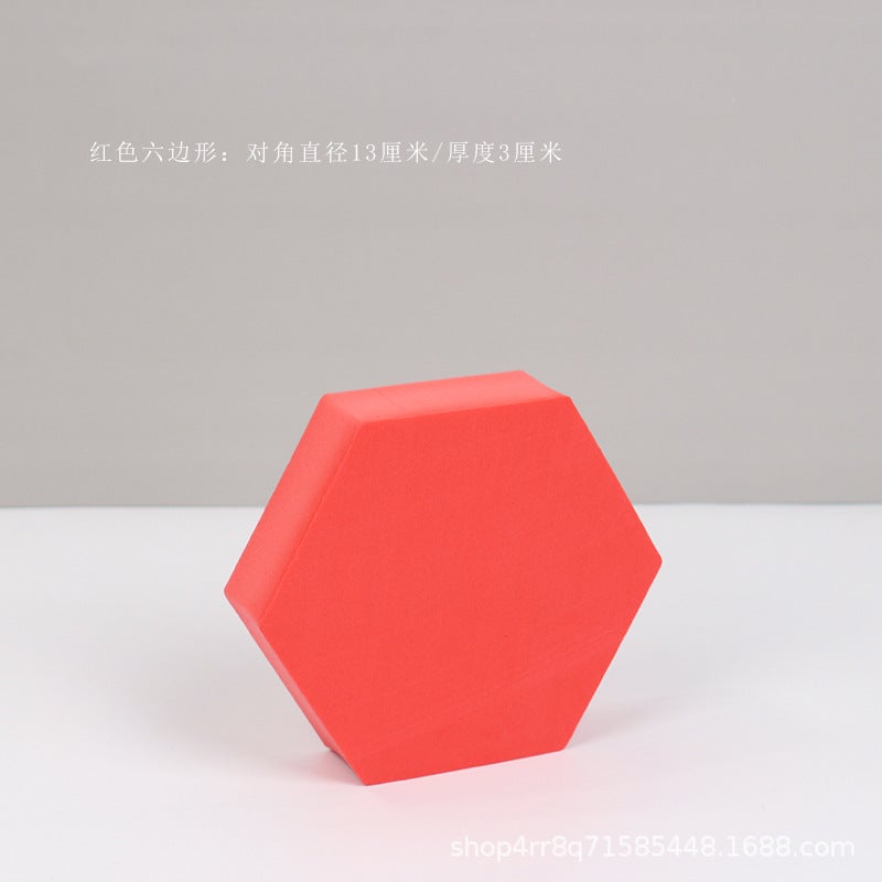 Cube Pography Props Ins Internet Celebrity White Geometric Three-Dimensional Shooting Props Decoration Decoration Decoration Pography Platform - Image 1