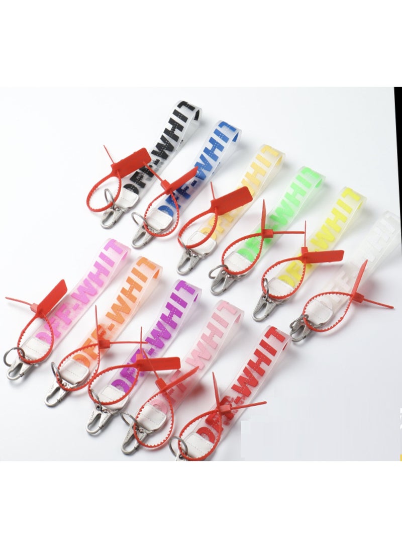 OFF-WHITE VPC material, street fashion, keychain, key ring, lanyard - Image 2