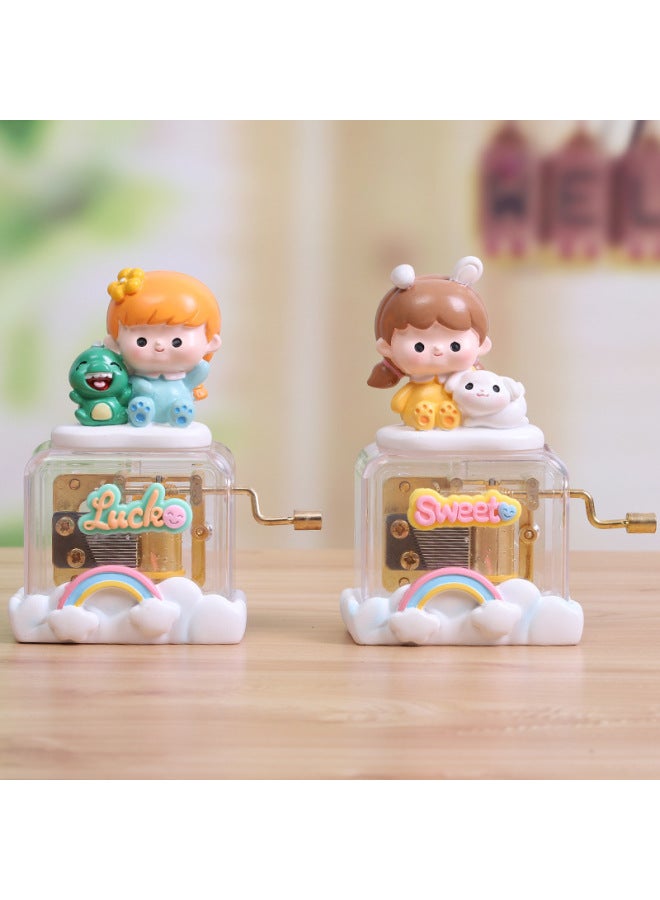 Creative Cute Girl Hand Series Music Box Cute Girl Decoration Hand Music Birthday Gift Music Box-Color:Cute Girl Yellow Clothes-Size:For Customized Items, Please Contact Customer Service - Image 4