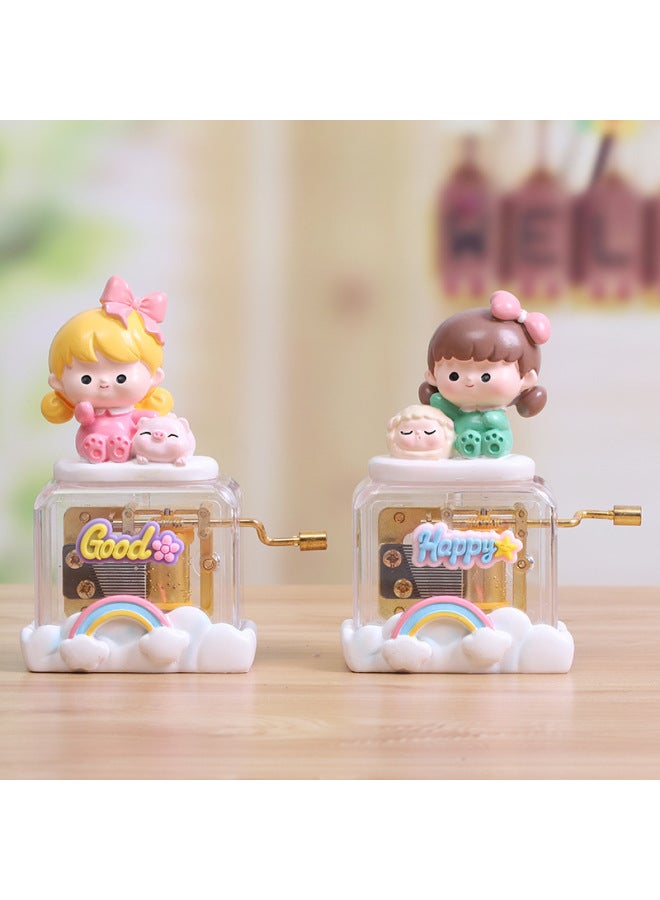 Creative Cute Girl Hand Series Music Box Cute Girl Decoration Hand Music Birthday Gift Music Box-Color:Cute Girl Yellow Clothes-Size:For Customized Items, Please Contact Customer Service - Image 3