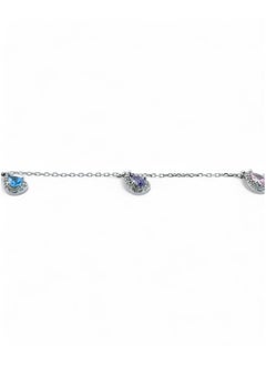 zilara Halo Drop Gem Stone Bracelet  - Image 3
