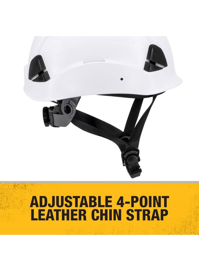 DEWALT DEWALT DPG22V White Type II Class C 4-Point Ratcheting Vented Safety Helmet - Image 4