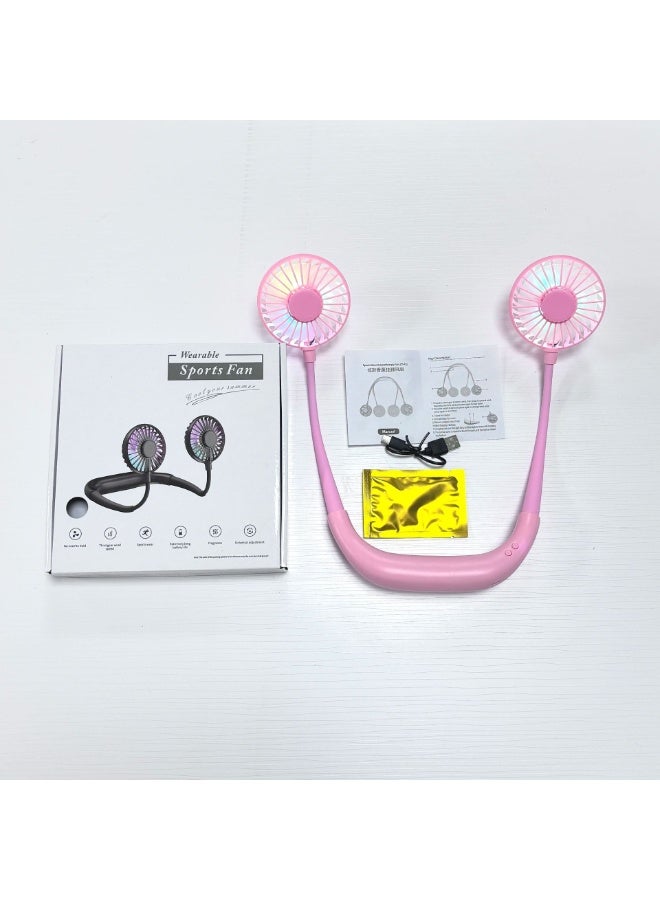 Nariele New USB Foldable Portable Hanging Neck Fan